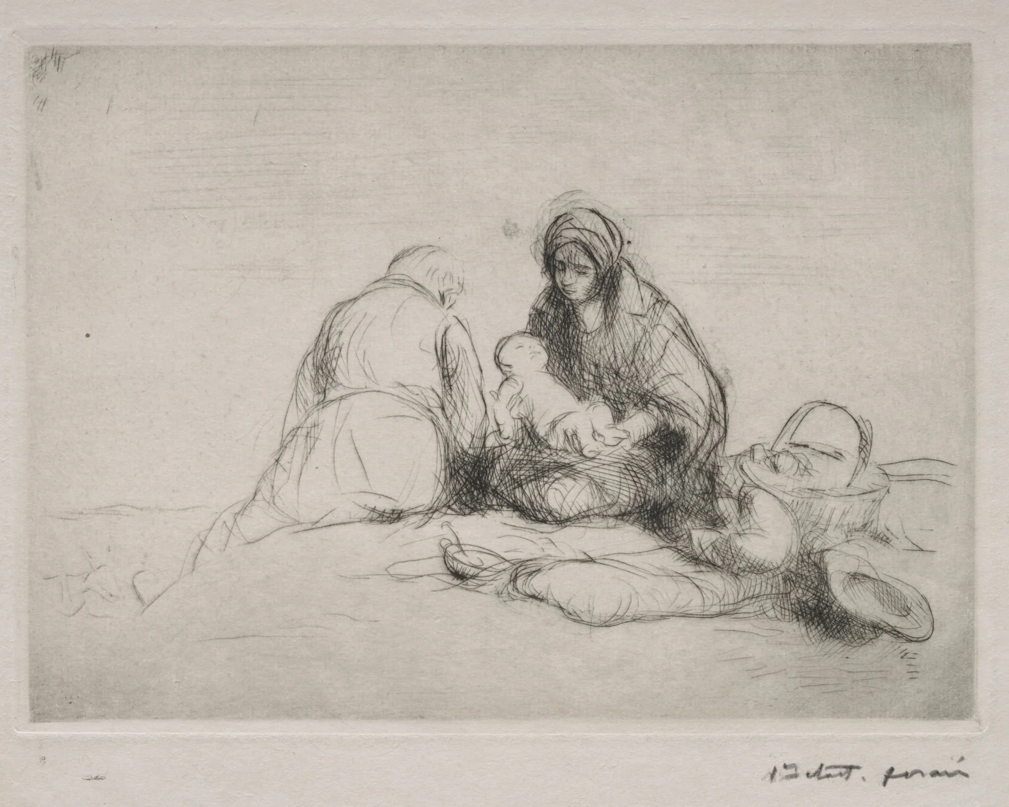 Rest on the Flight into Egypt, by Jean-Louis Forain, 1909