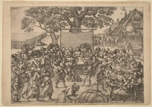 The Large Rustic Wedding Feast