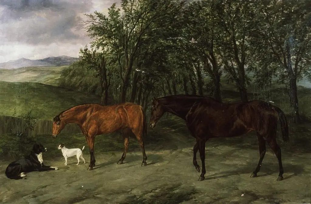Portrait of hunters, Honey & Heckford