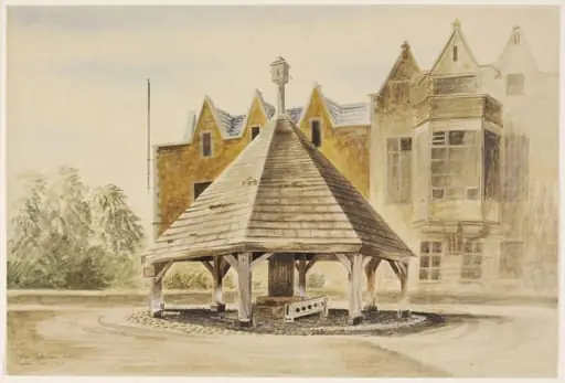 Butter Cross and Stocks, Oakham, Rutlandshire