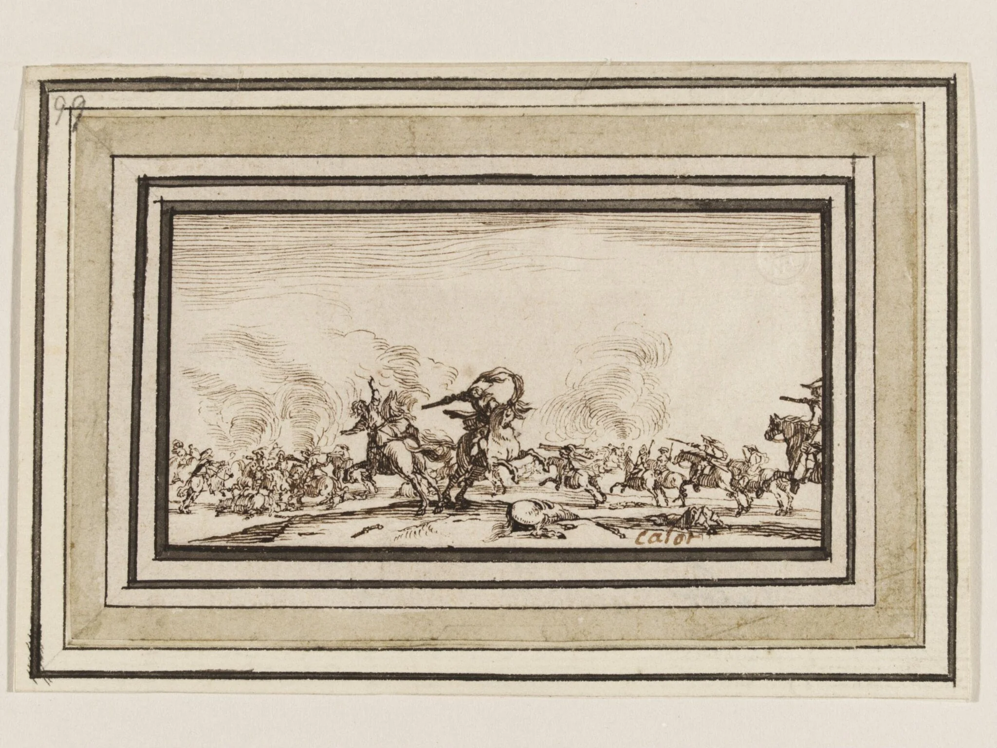 Le Combat au Pistolet, by Jacques Callot, 1650