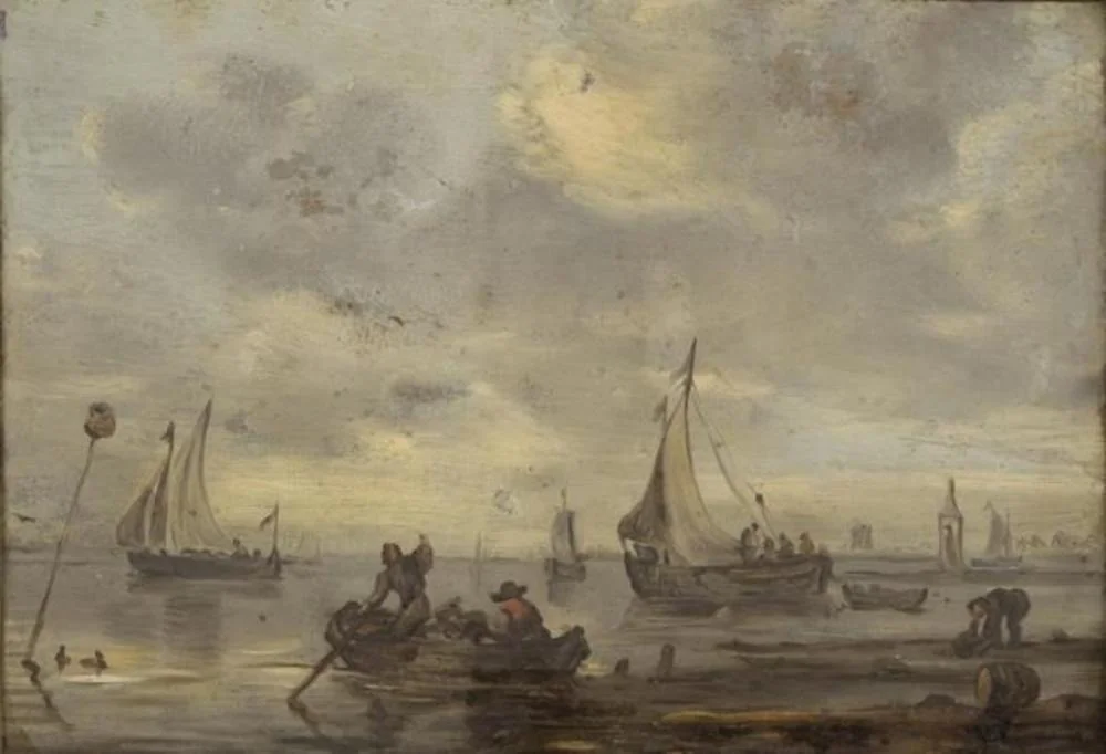 Zuider Zee, by Jan van Goyen, oil, 1665