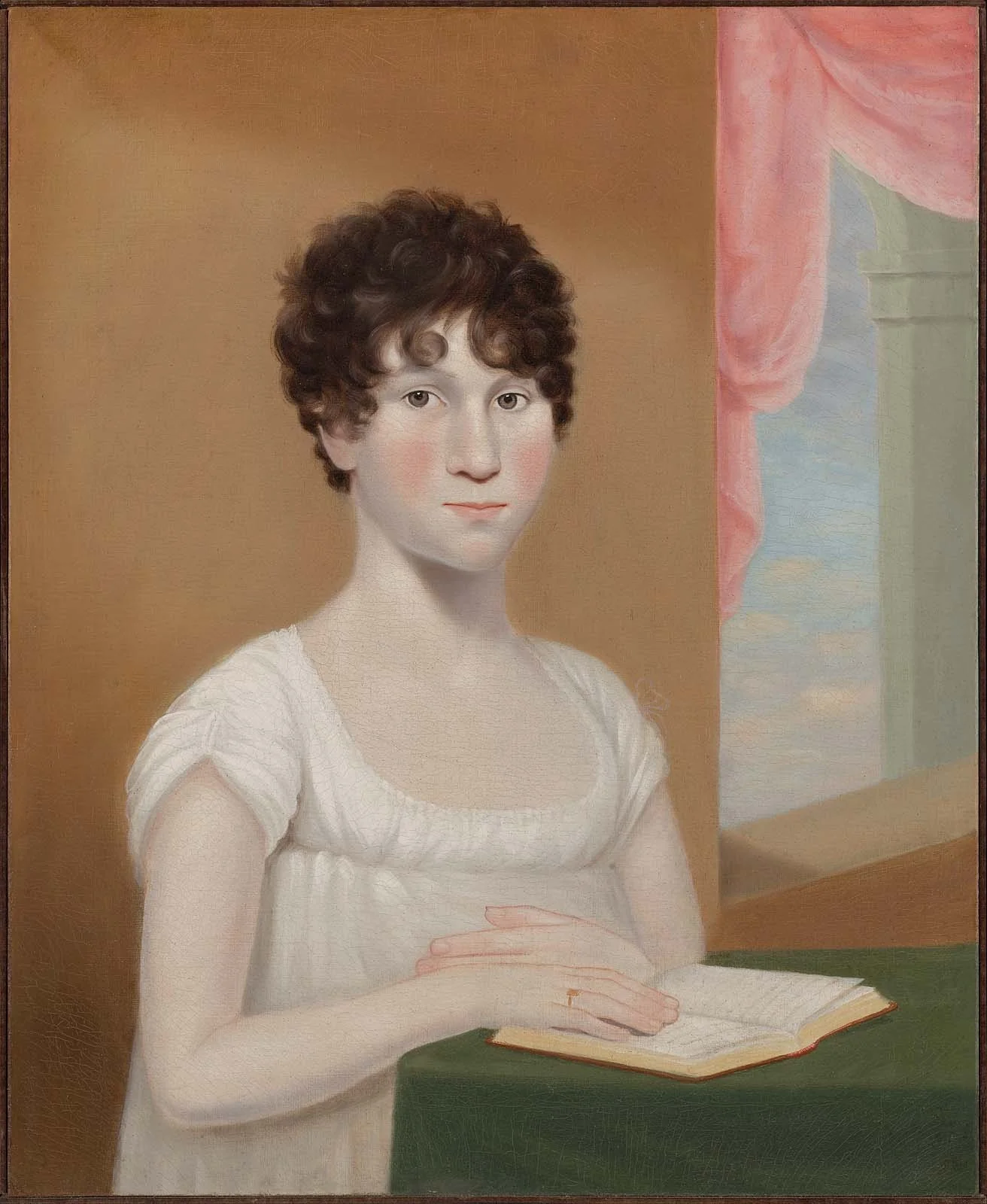 Maria De Wolf (Mrs. Robert Rogers), by Cephas Thompson, oil, 1805
