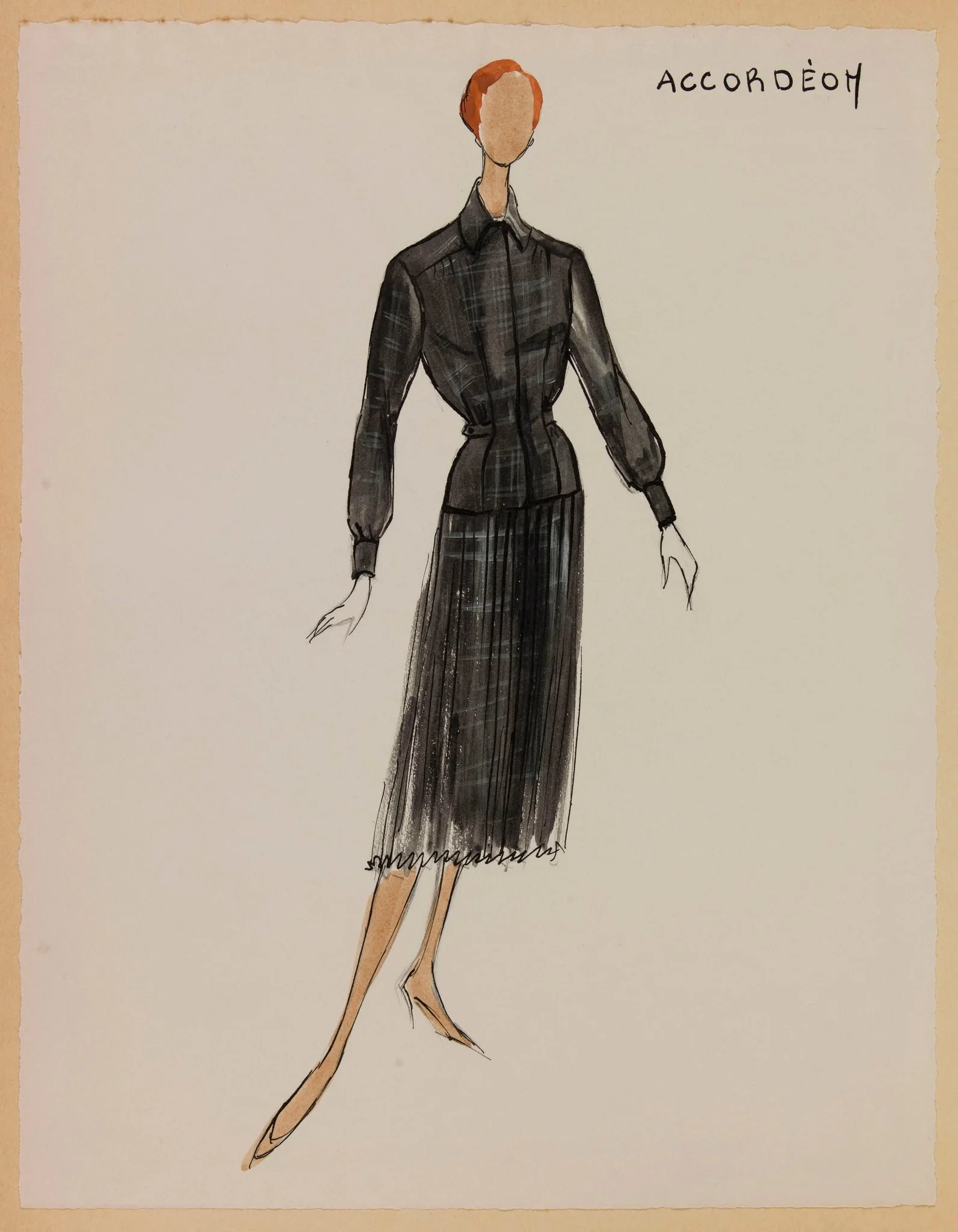 Accordéon, by Marie-Louise Carven, 1956