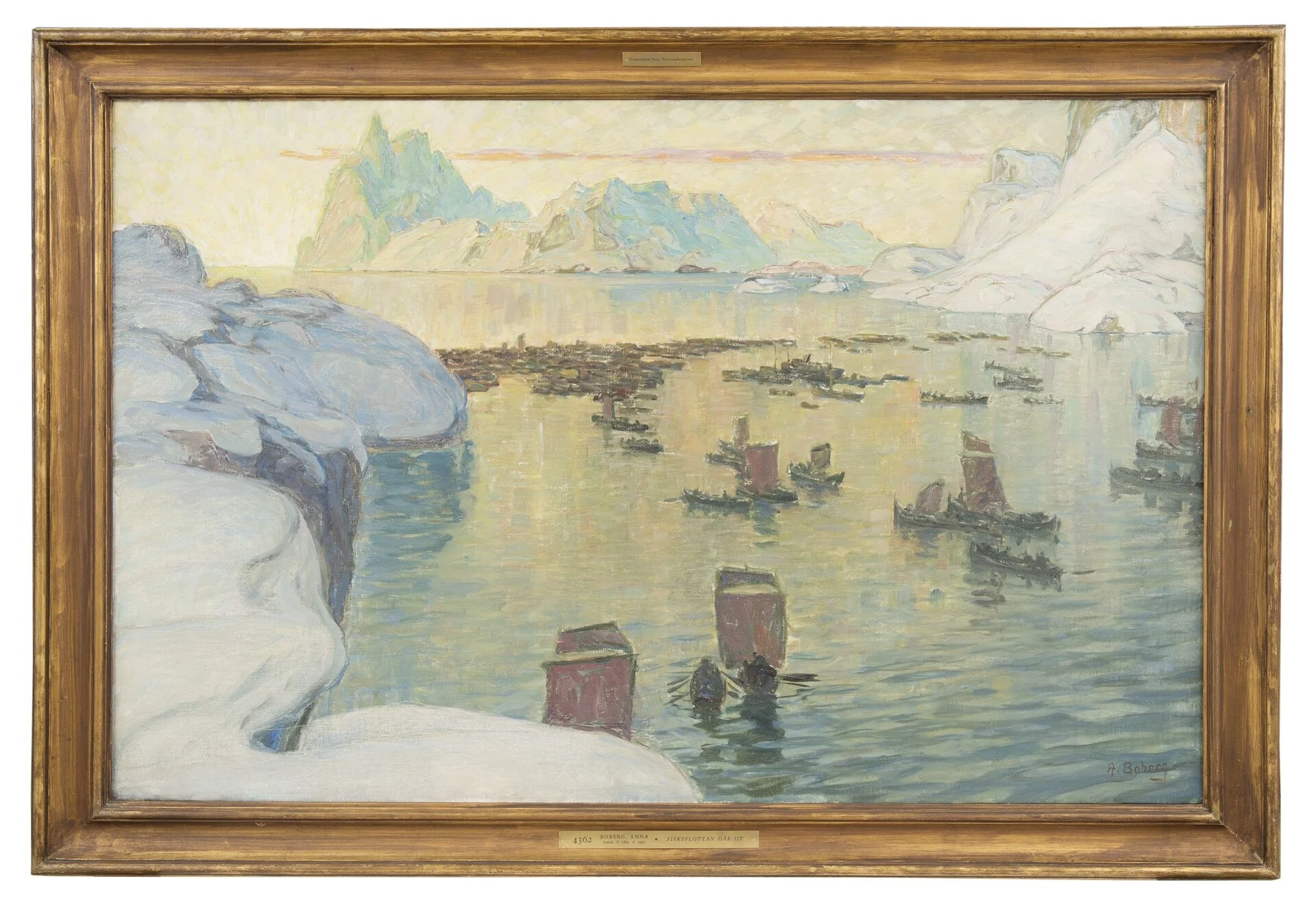 The Fishing Fleet Going Out. Study from North Norway