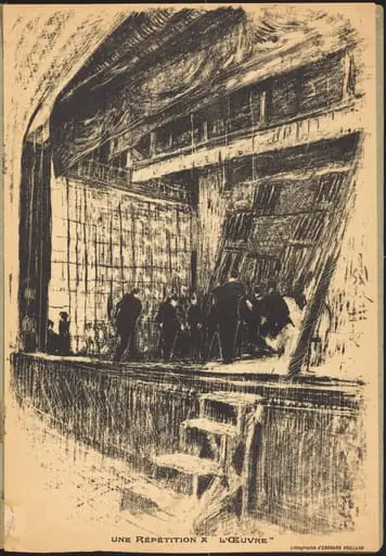 Une répétition à L'Oeuvre, Program for L'Oasis