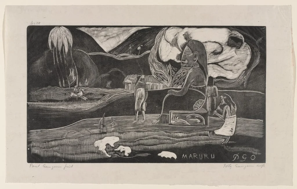 Untitled, by Paul Gauguin, ink, 1894