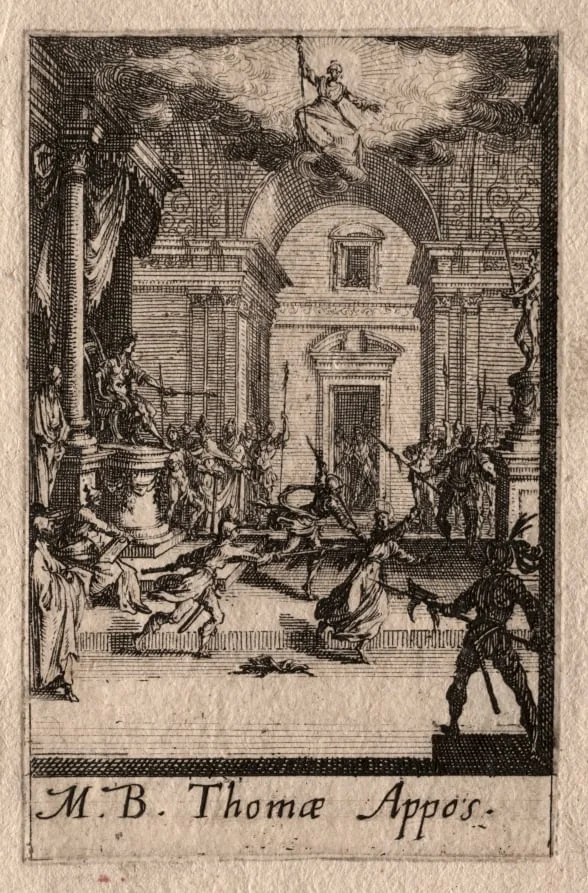 The Martyrdom of the Apostles:  St. Thomas