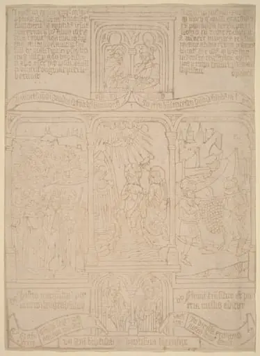 The Baptism of Christ; Pharoah Passing through the Red Sea; Joshua and Caleb