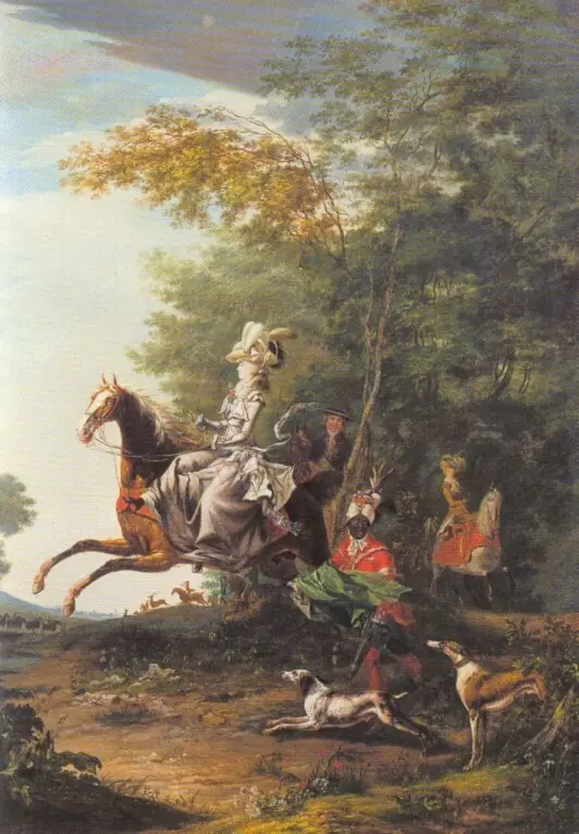 Marie-Antoinette hunting