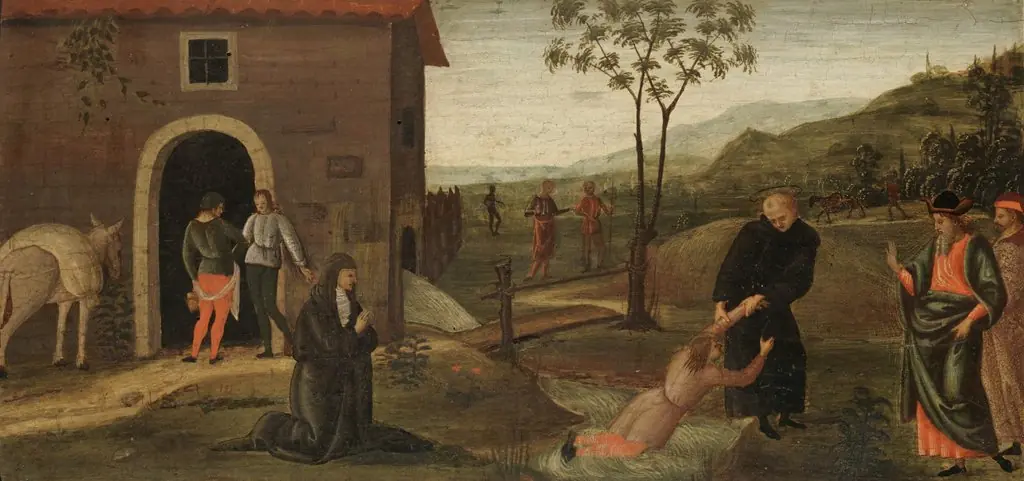 Saint Nicholas of Tolentino Rescuing a Boy from Drowning