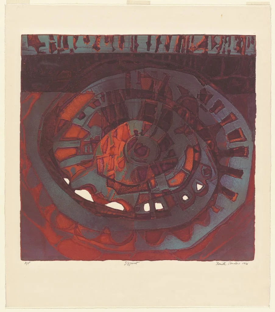 Untitled, by Benita Sanders, ink, 1966