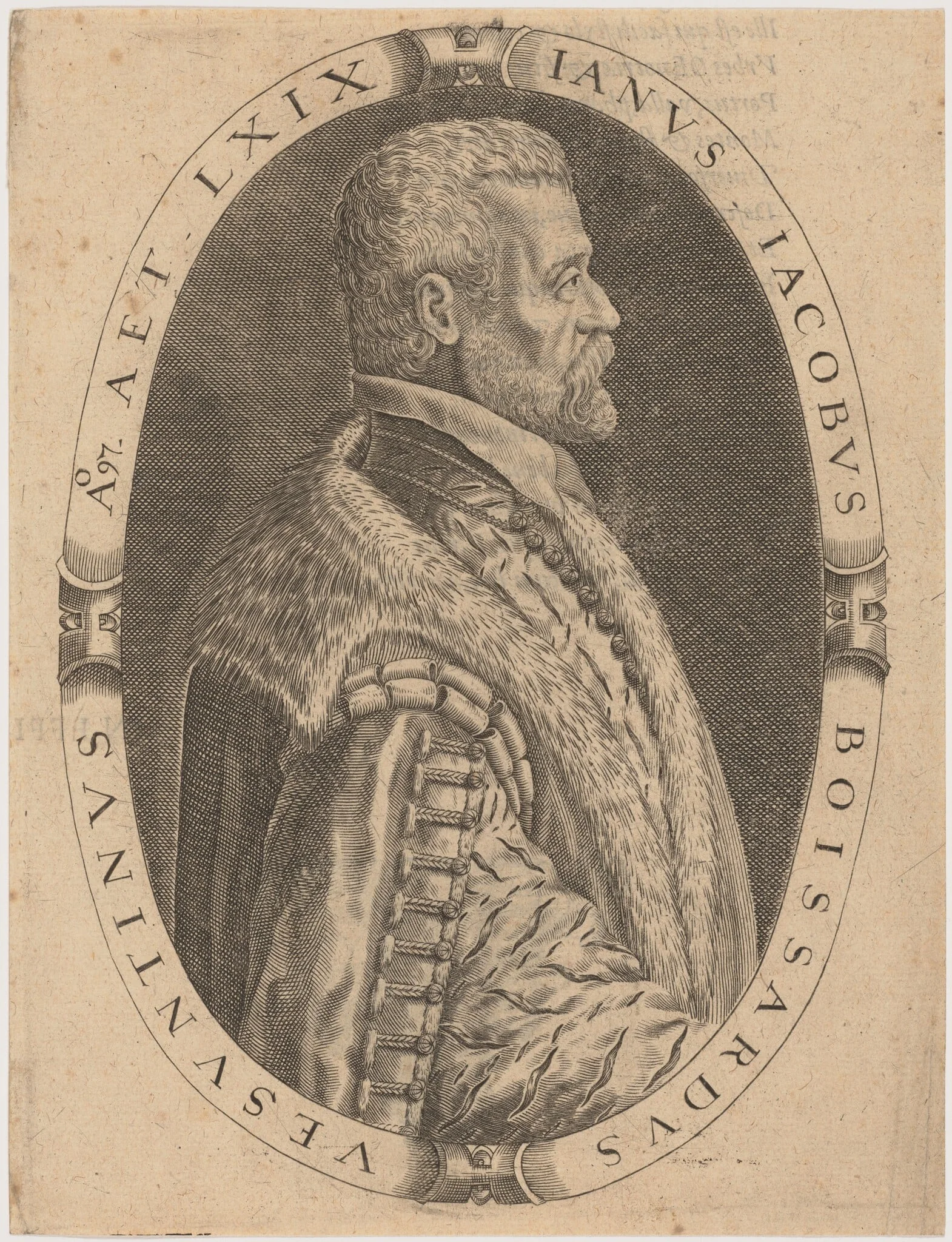Jean Jacques Boissard, by Unknown 19th Century, ink, 1850