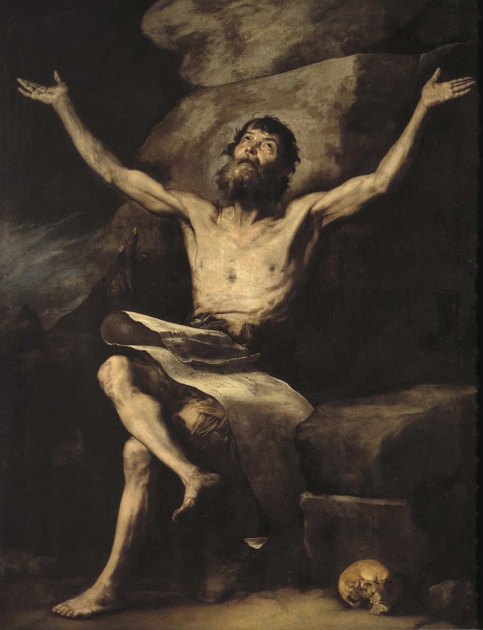 St Paul the Hermit, by Unknown, oil, 1644