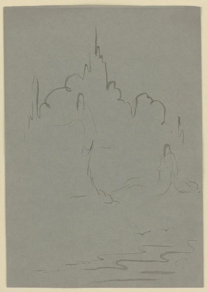 Untitled, by Gaston Lachaise, ink, 1908