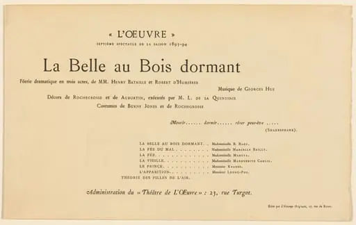 La Belle au bois dormant