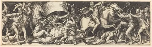 Battle of Horsemen and Foot Soldiers