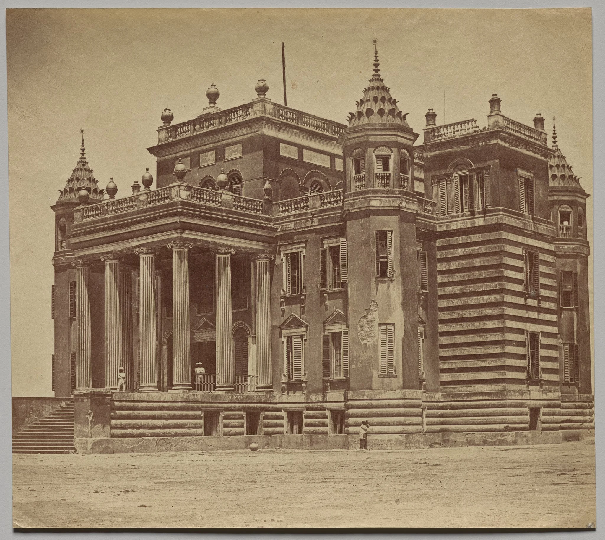 The Dilkoosha Palace, by Felice A. Beato, 1858
