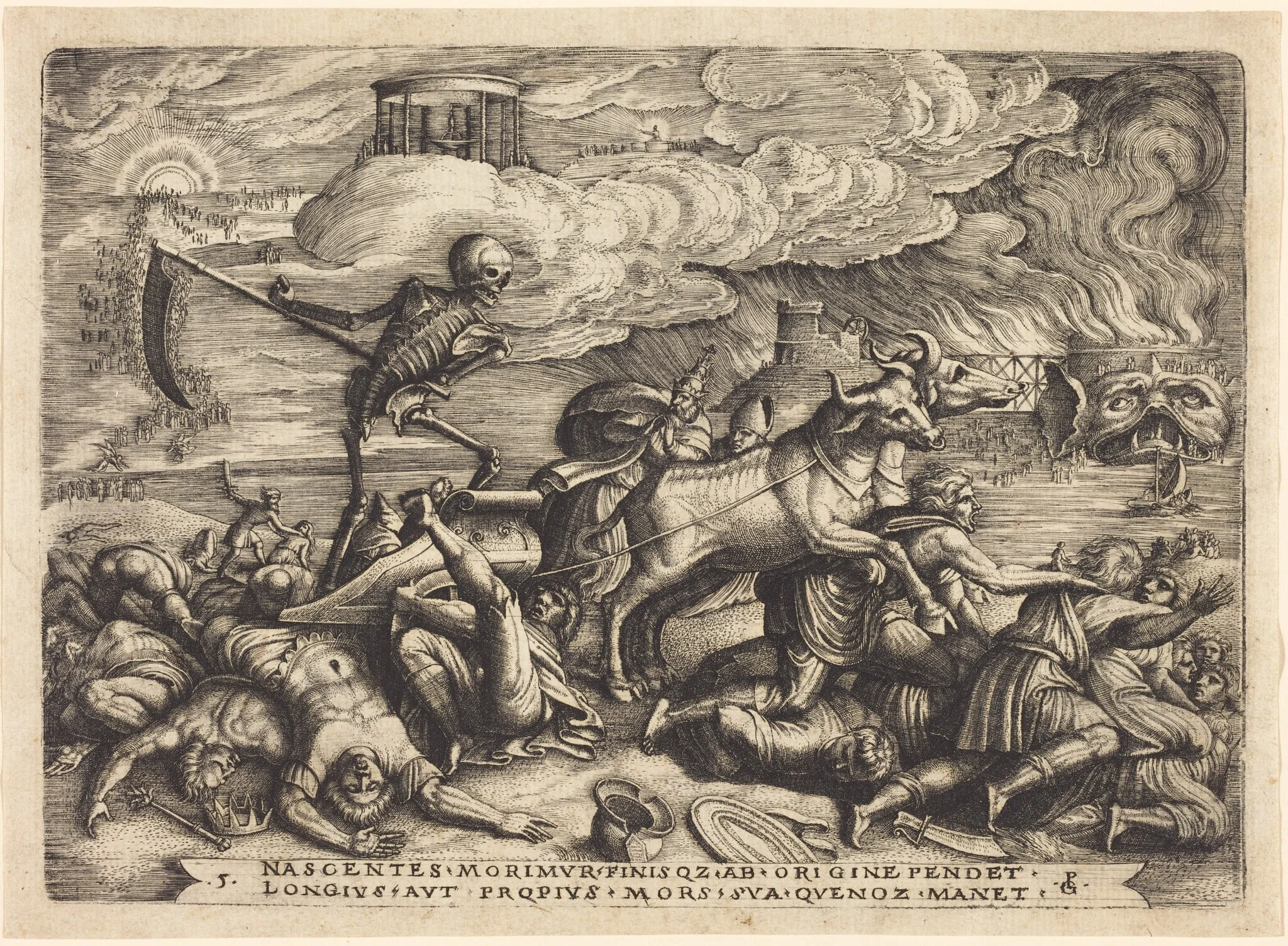 The Triumph of Death, by Georg Pencz, ink, 1539