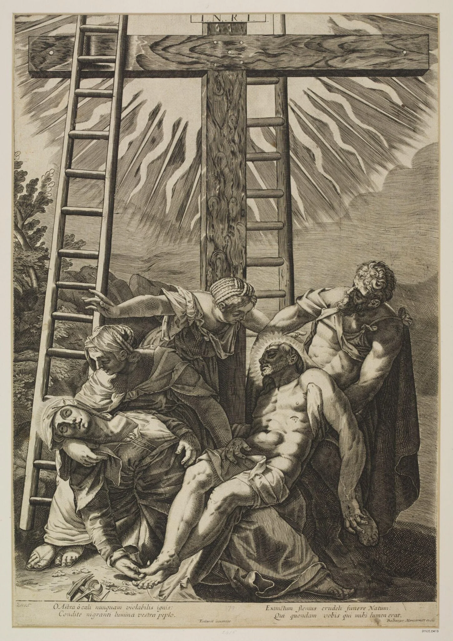 The Descent from the Cross, by Baltazar Moncornet, 1650