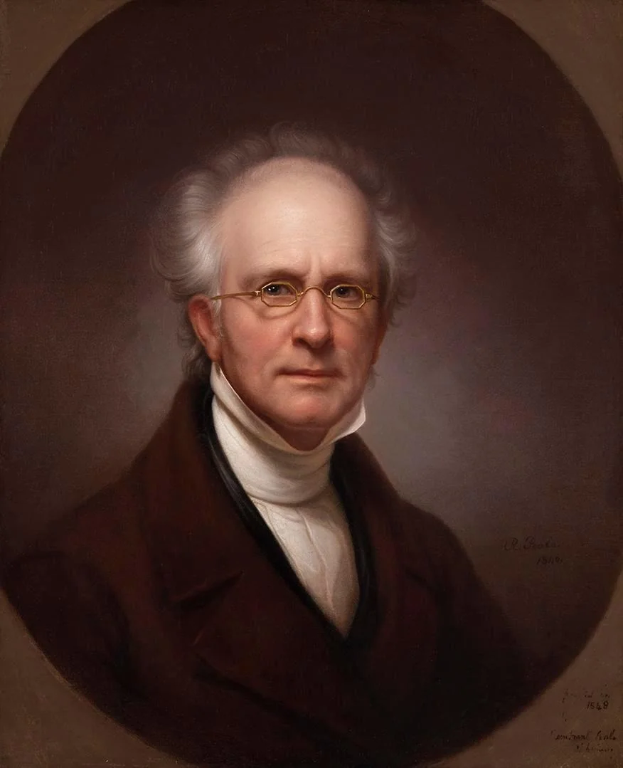 Self-Portrait, by Rembrandt Peale, oil, 1846