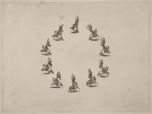 Ten Cavaliers in a Circle