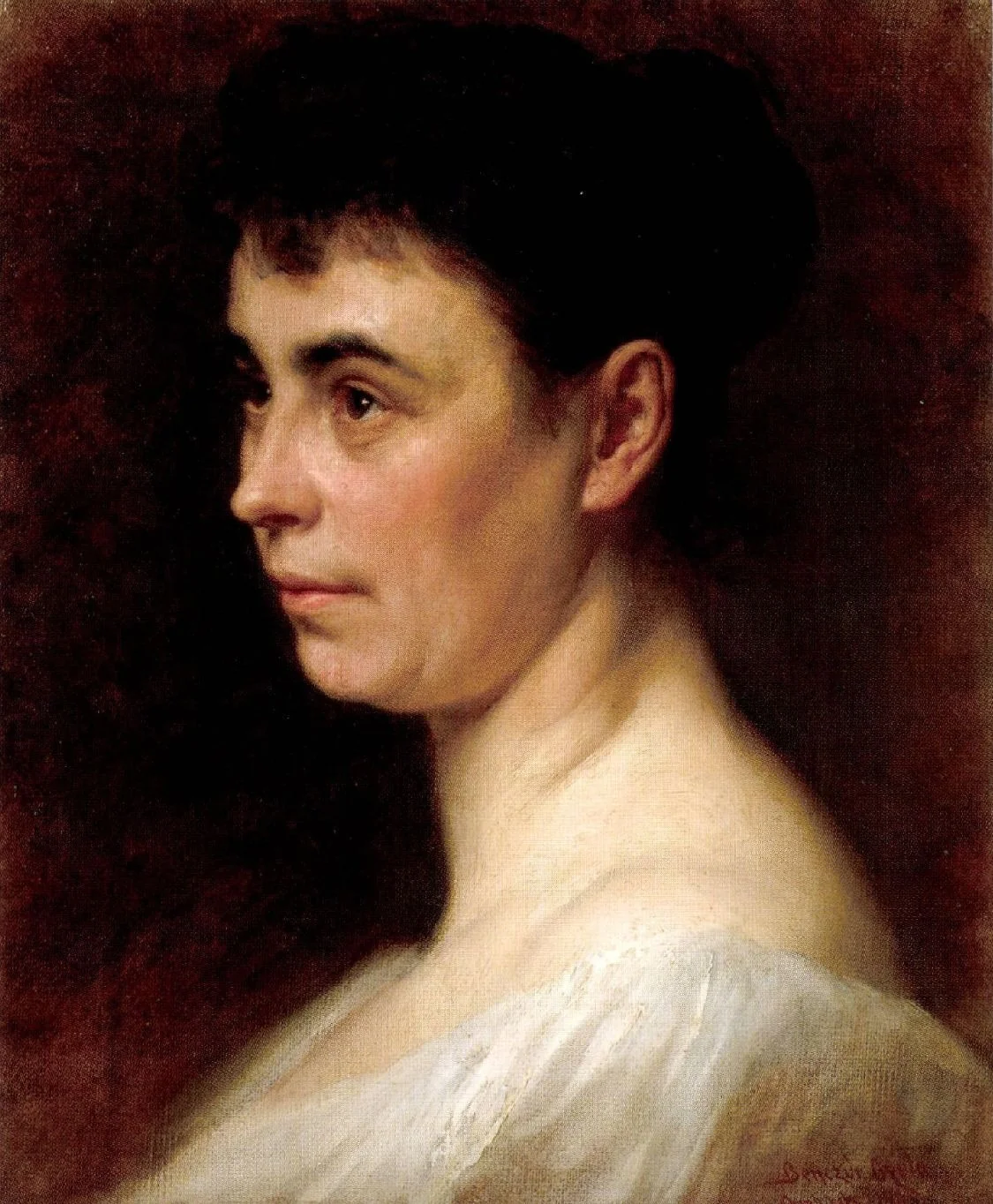 Portrait of the Artist's second Wife, by Gyula Benczúr, oil, 1897