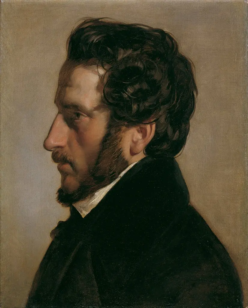 Portrait of the painter Friedrich Gauermann (1803-1887)