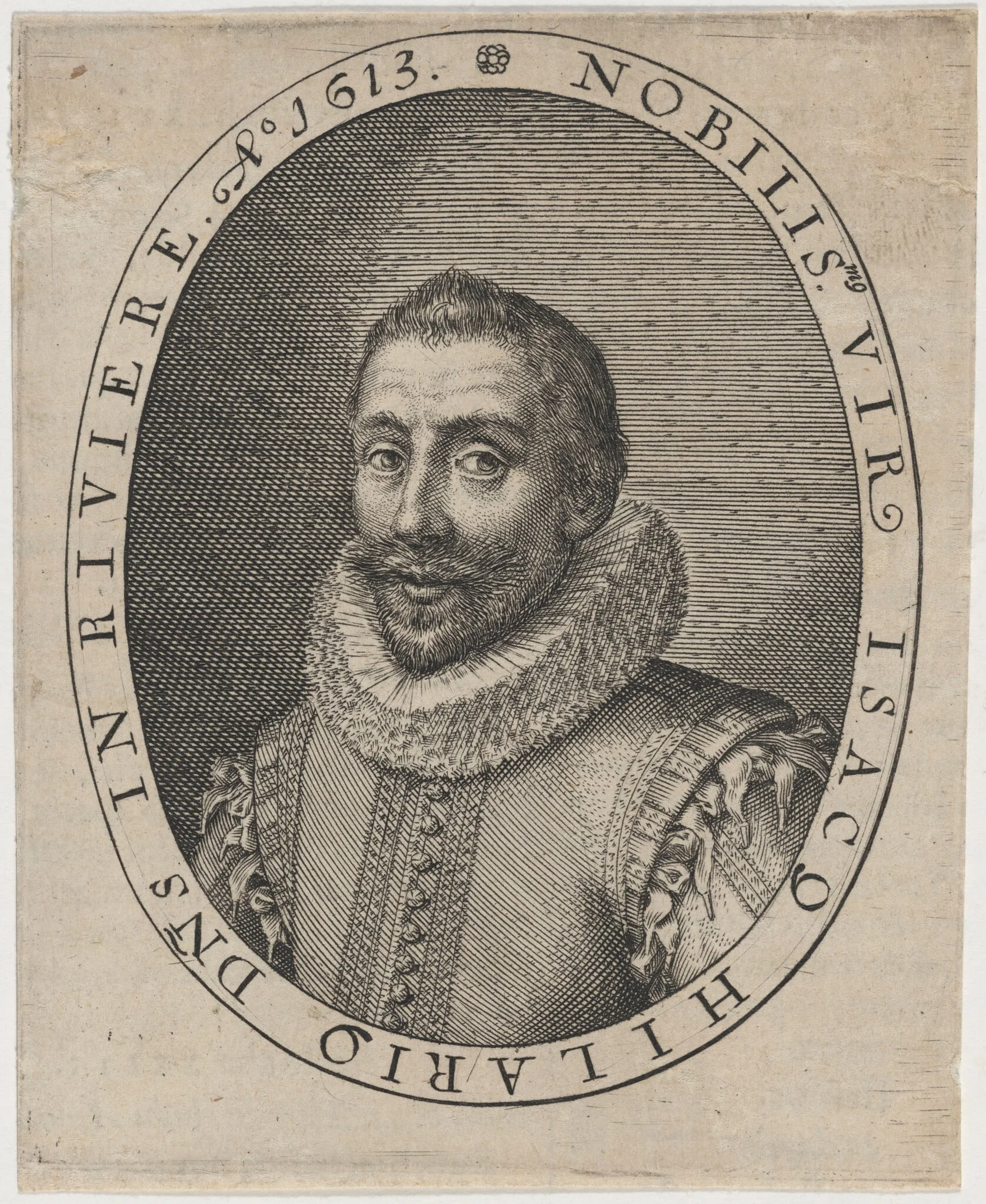Isaac Hilary, by Unknown 19th Century, ink, 1613