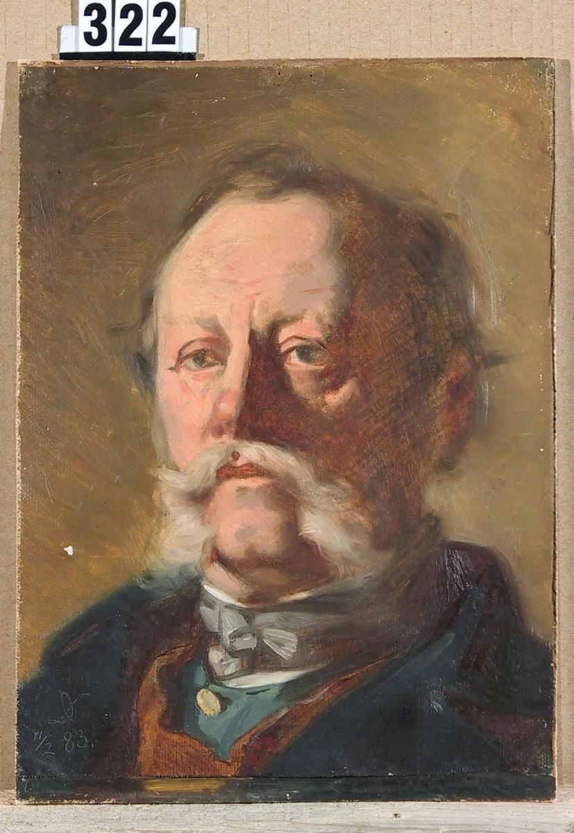 Capul unui bărbat în vârstă, by Carl Dörschlag, 1882
