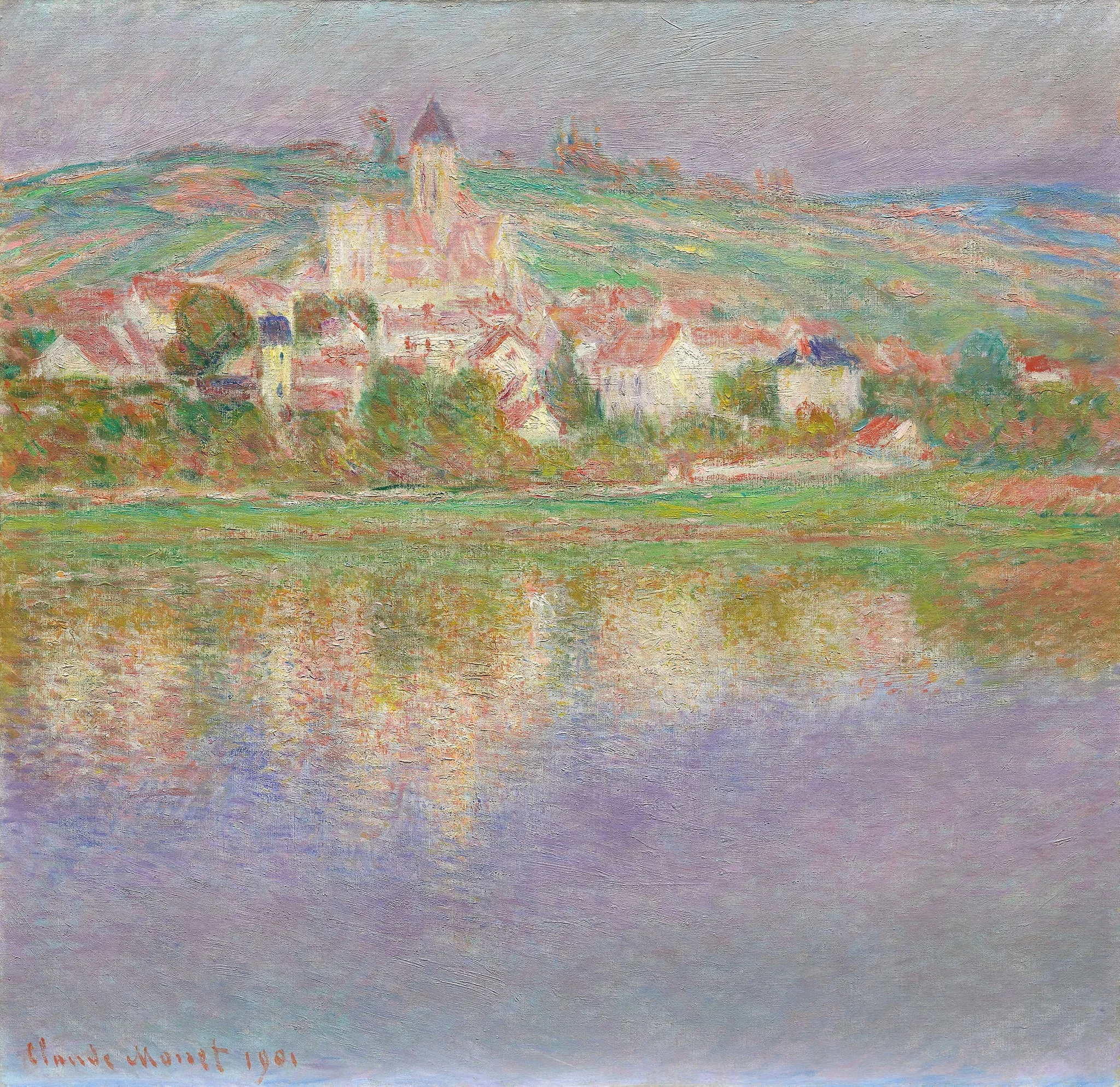 Vétheuil, by Claude Monet, oil, 1901