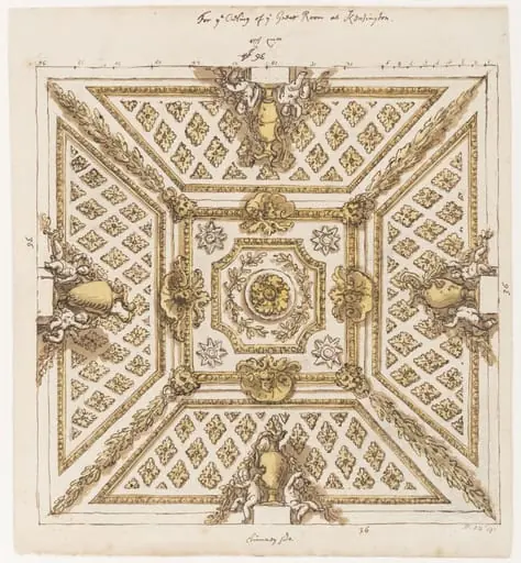 Design for the cupola room at Kensington Palace