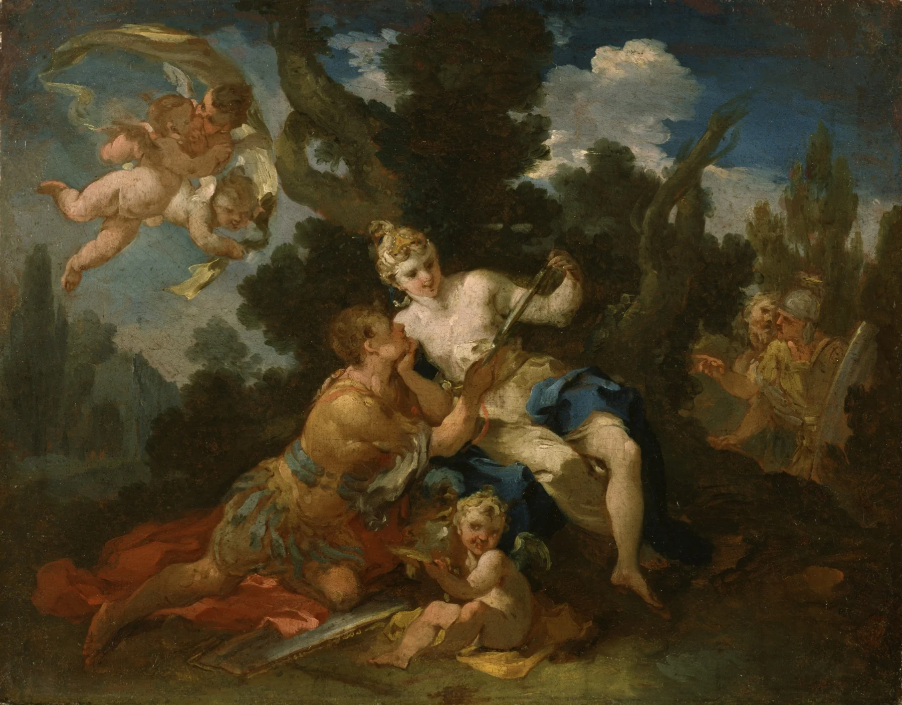 Rinaldo and Armida, by Michele Rocca, oil, 1750