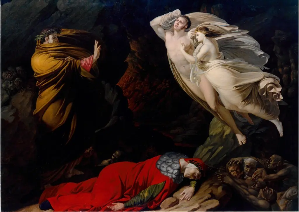 Paolo and Francesca da Rimini in Dante's hell