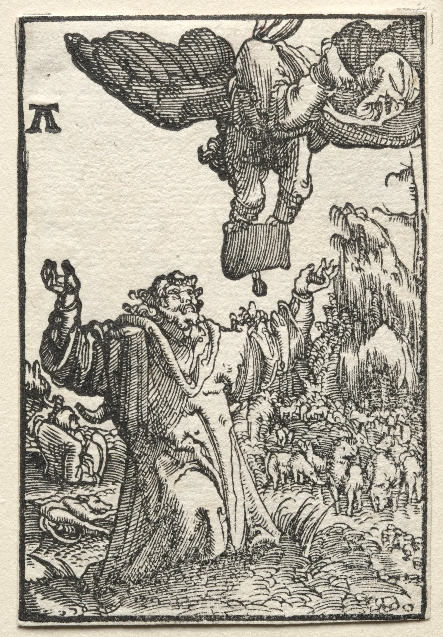 The Fall and Redemption of Man:  The Message of the Angel to Joachim, by Albrecht Altdorfer, 1515