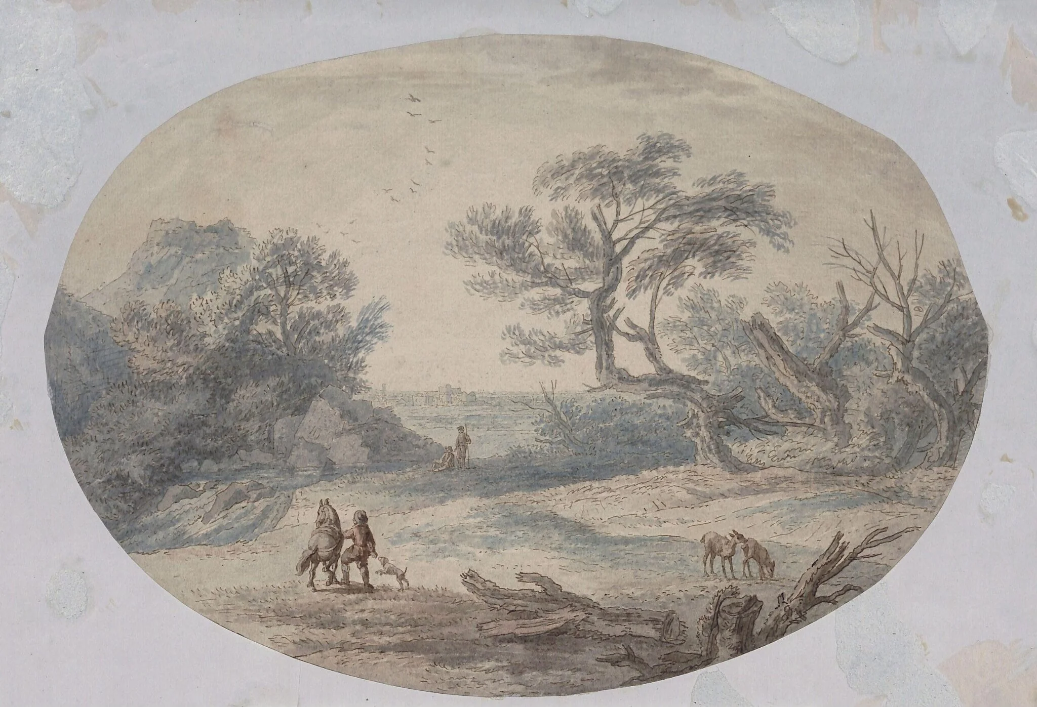 Landscape with waterfall