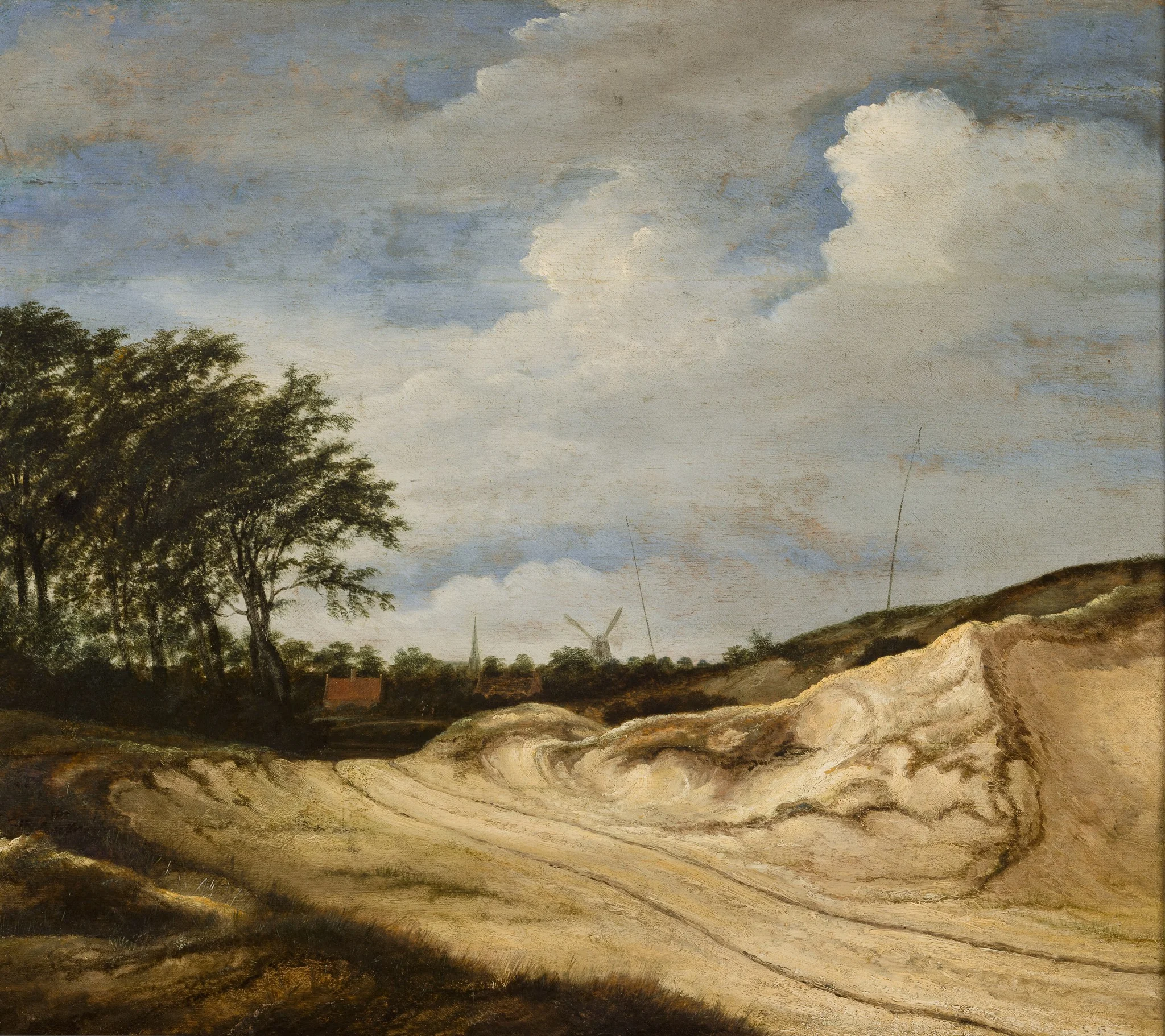 Landscape with the Dune, by Guillam Dubois, oil, 1650