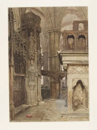 The East End of Edward the Confessor's Chapel and Tomb, As They Now Stand