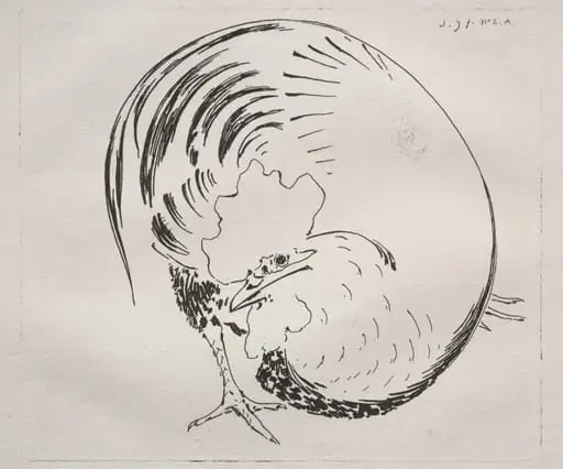 The High-Fired Service: Rooster (counterproof)