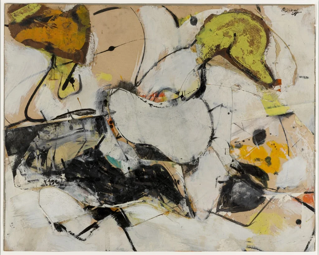 Untitled, by Milton Resnick, oil, 1948