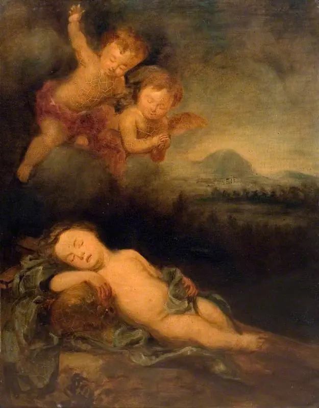 The Infant Christ Asleep on the Cross (after Bartolomé Esteban Murillo)