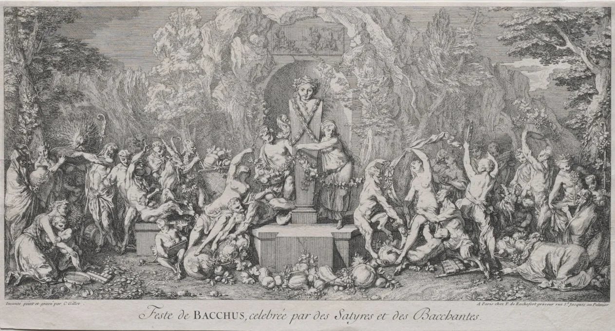 The Four Festivals:  Festival of Bacchus, by Claude Gillot, 1704