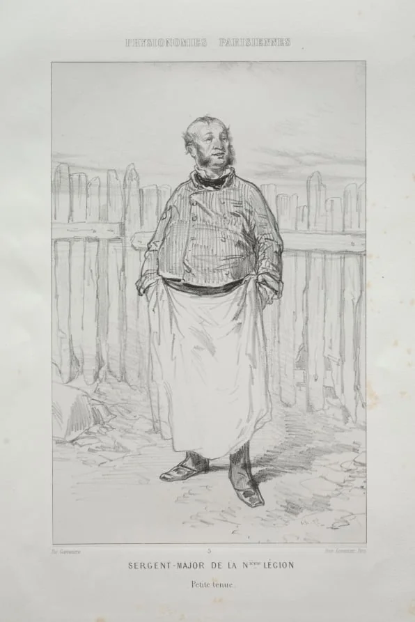 Sergent - Major de la Nième Légion, by Paul Gavarni, 1857