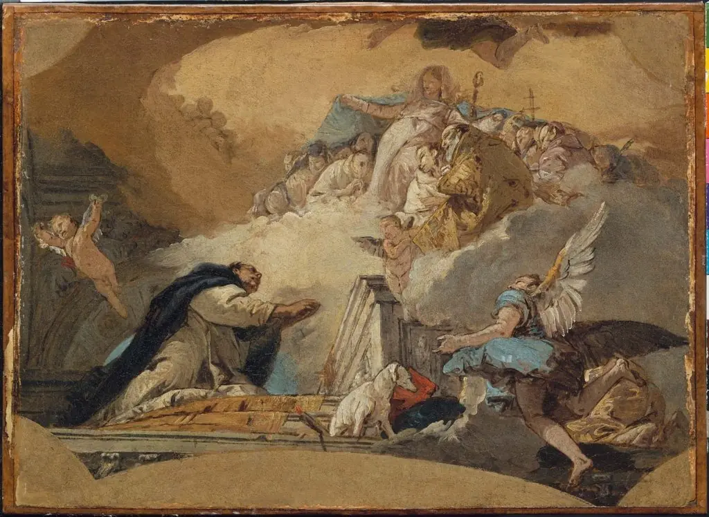 The Virgin Receiving the Prayers of Saint Dominic