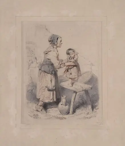 Old Woman and Child