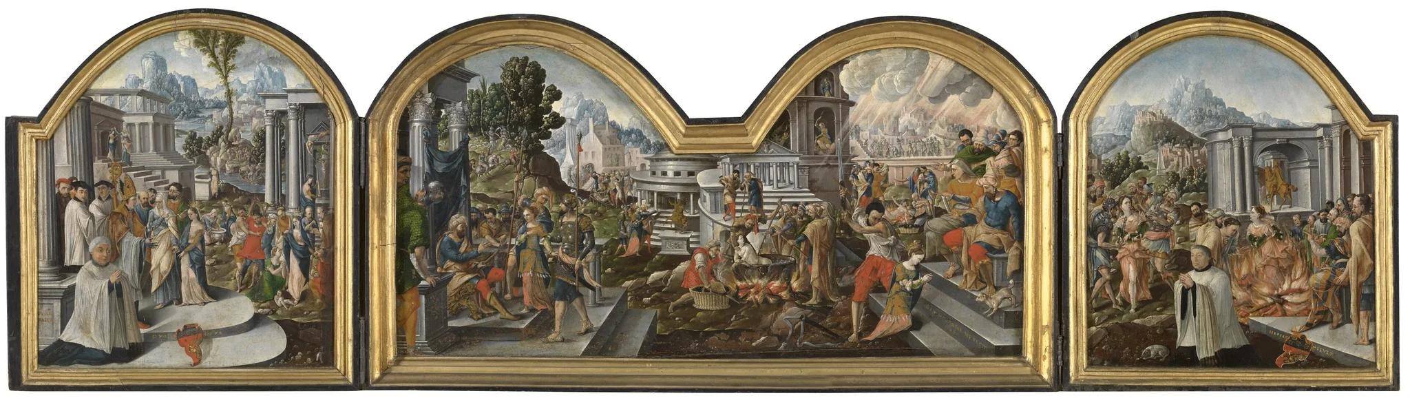 The Story of Saint Margaret, by Unknown, oil, 1544