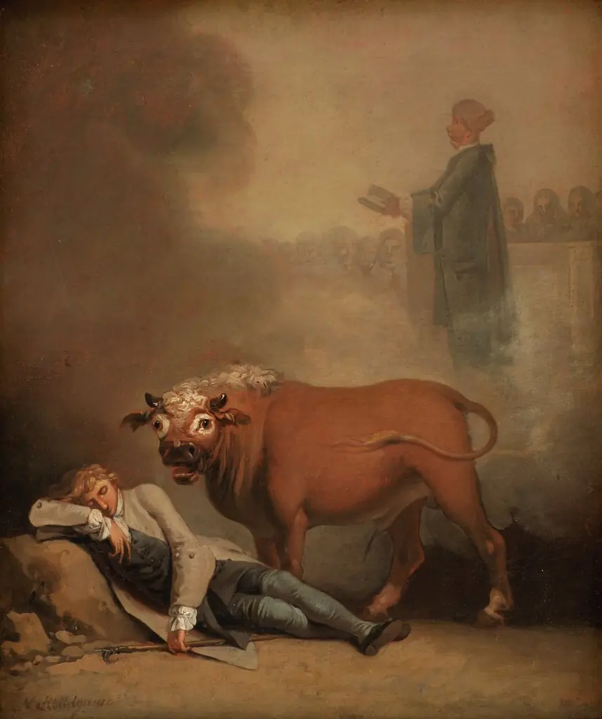 Niels Klim thinks he hears the Deacon when he is awakened by a Bull