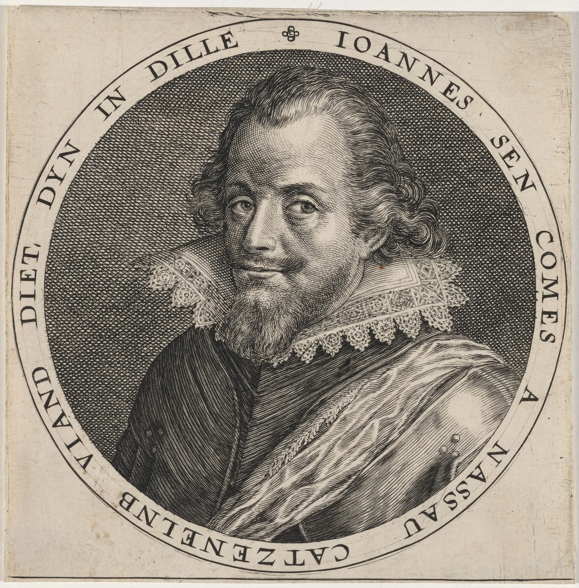 Johan the Elder of Nassau, by Unknown 19th Century, ink, 1850