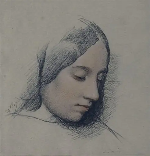 Study of a woman's head