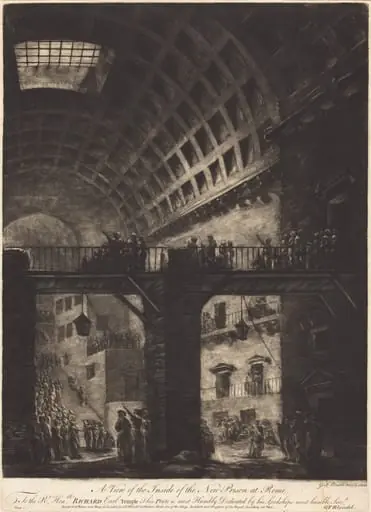 A View of the Inside of the New Prison at Rome